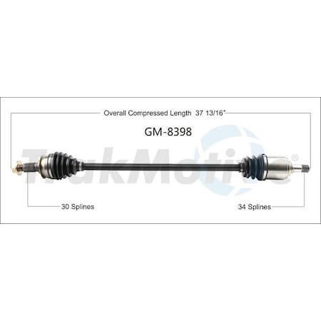 Surtrack Axle Cv Axle Shaft, Gm-8398 GM-8398